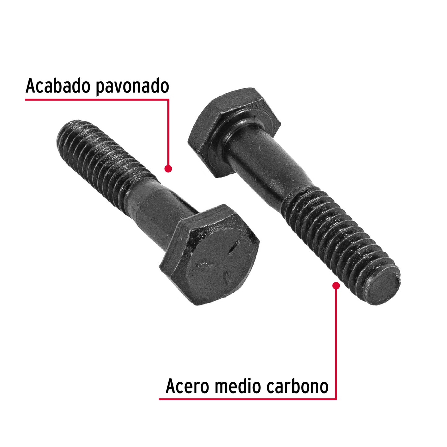 Tornillo Grado 5 1/2 x 2  44801 Fiero Pieza