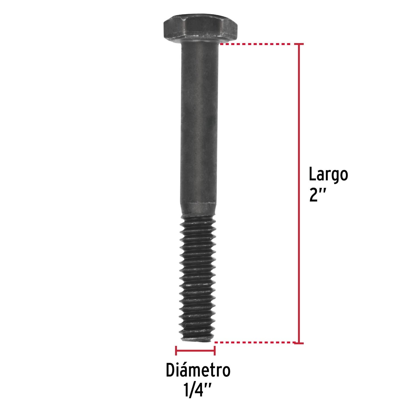 Tornillo Grado 5 1/4 x 2  44768 Fiero Pieza