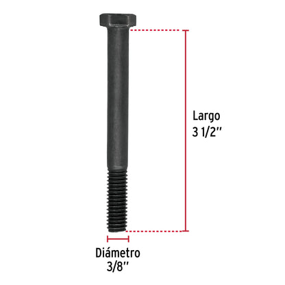 Tornillo Grado 5 3/8 x 3 1/2  44788 Fiero Pieza