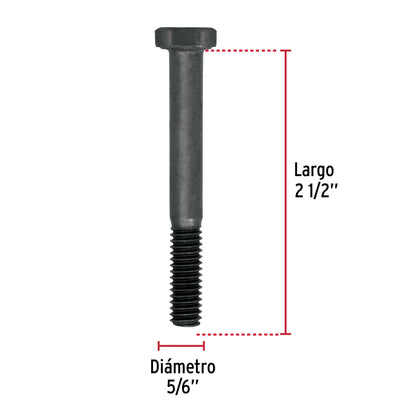 Tornillo Grado 5 5/16 x 2 1/2  44777 Fiero Pieza