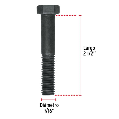 Tornillo Grado 5 7/16 x 2 1/2  44794 Fiero Pieza