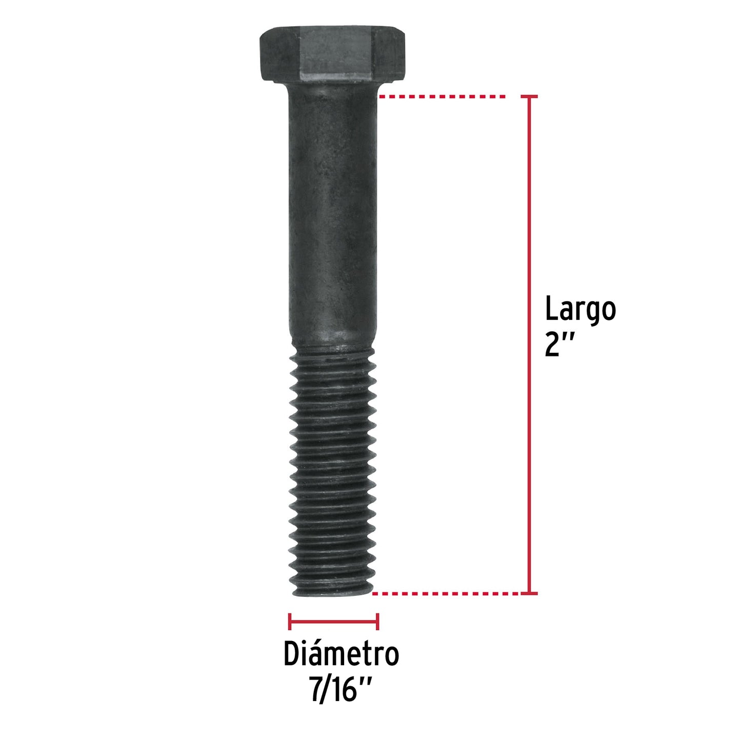 Tornillo Grado 5 7/16 x 2  44793 Fiero Pieza