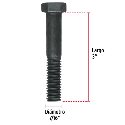 Tornillo Grado 5 7/16 x 3  44795 Fiero Pieza