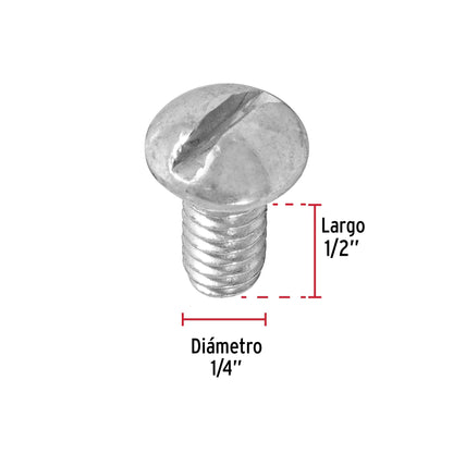 Tornillo tipo estufa 1/4 x 1/2  44623 Fiero Pieza