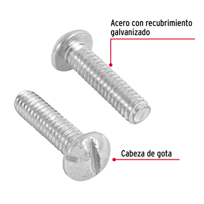 Tornillo tipo estufa 1/4 x 1 44626 Fiero Pieza