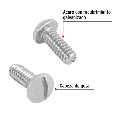 Tornillo tipo estufa 3/16 x 1/2  44614 Fiero Pieza