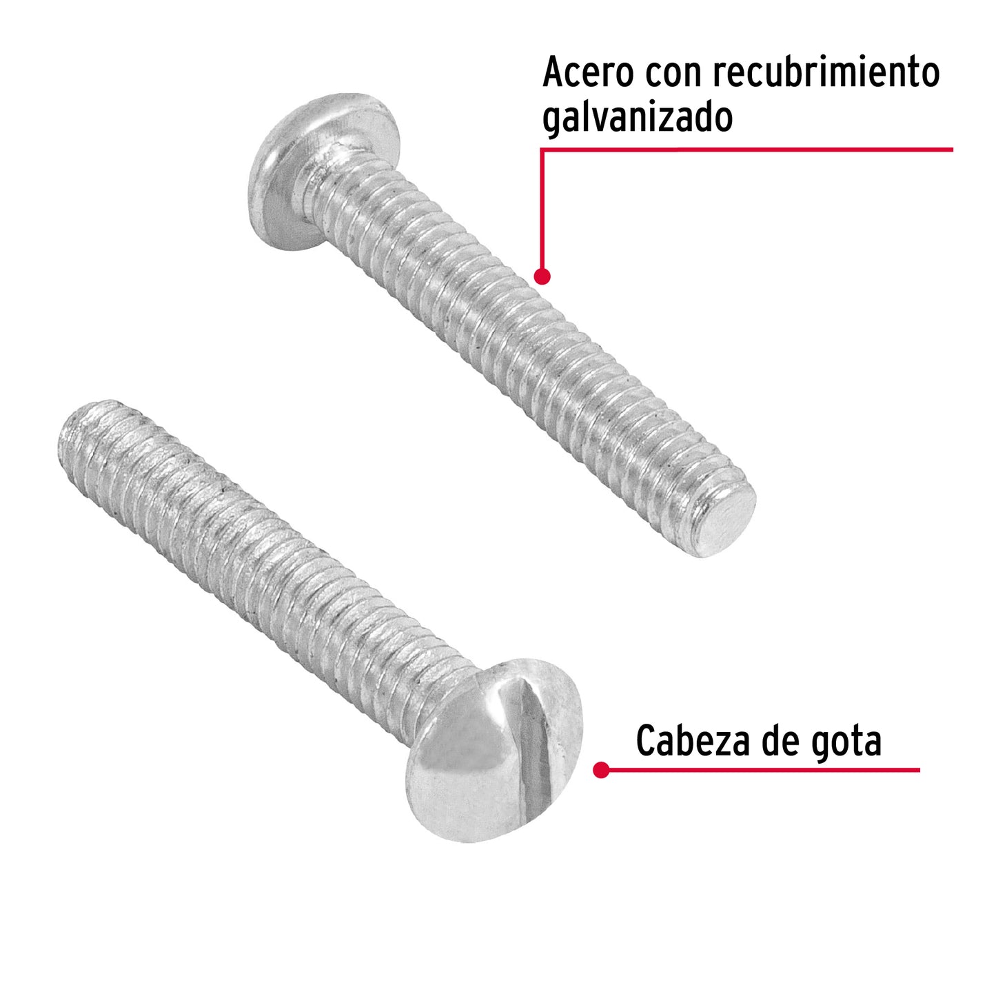 Tornillo tipo estufa 5/32 x 1 44609 Fiero Pieza