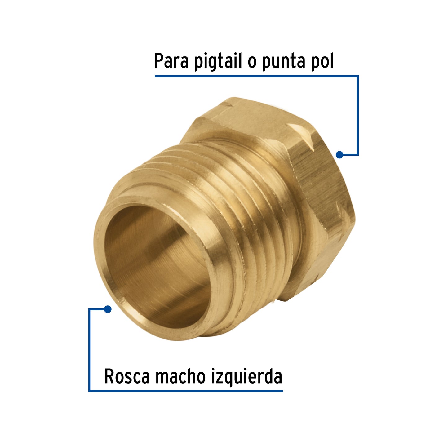 Tuerca izquierda 7/8 a granel 49298 Foset Pieza