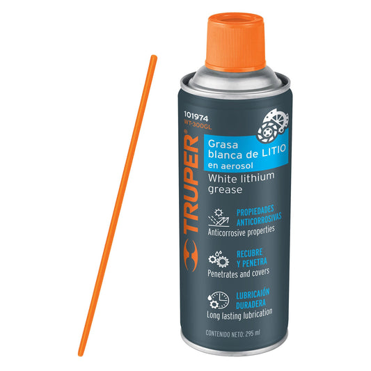 Grasa blanca de litio en aerosol 295 ml 101974 Truper Pieza